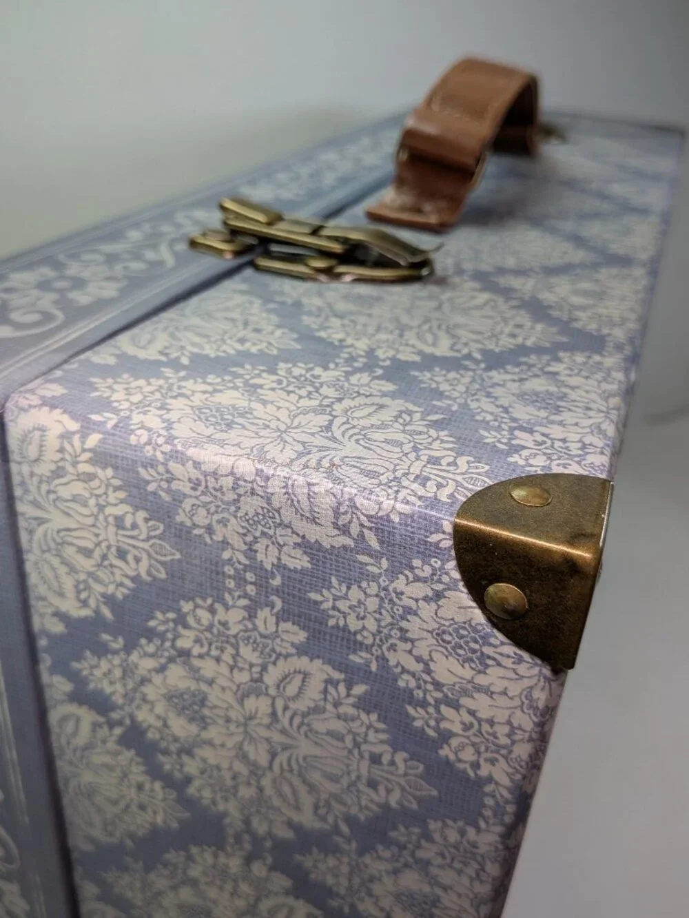 Punch Studio Paris France Suitcase Decor Box Metal Hardware Cottagecore